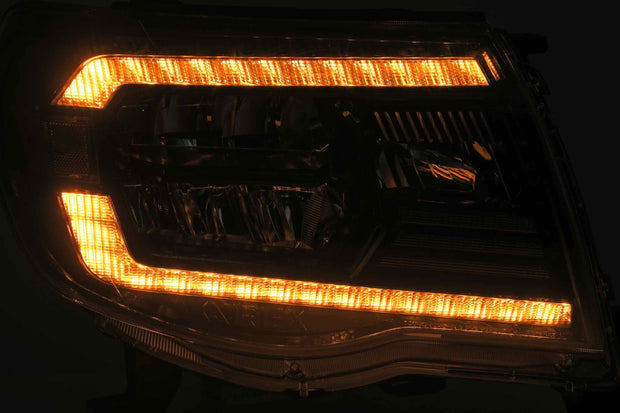 ARex Luxx LED Headlights: Toyota Tacoma (05-11) - Black (Reflector / Set)