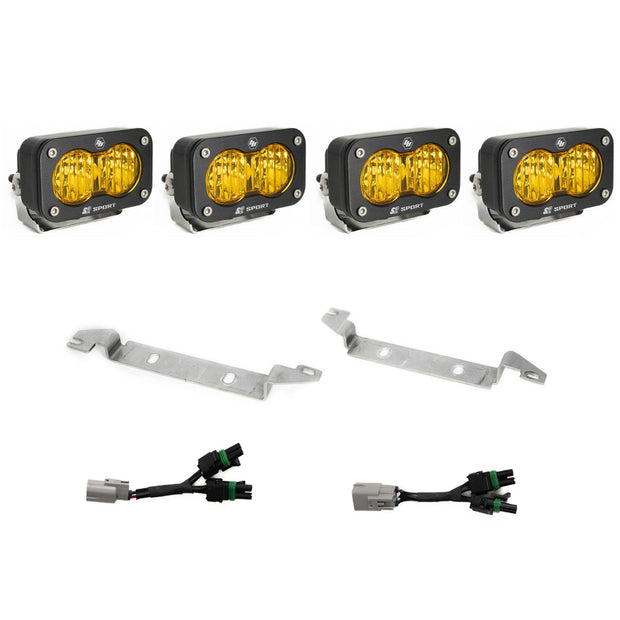 S2 Sport OEM Fog Light Replacement Kit 2025-On Toyota 4Runner TRD Pro/Trailhunter Baja Amber Baja Designs