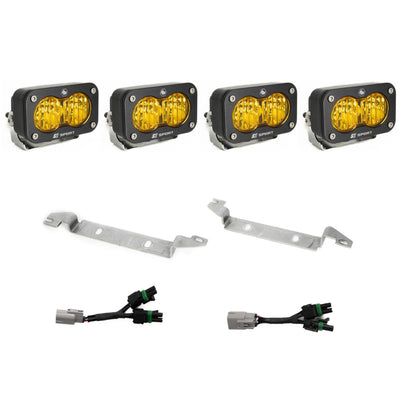 S2 Sport OEM Fog Light Replacement Kit 2024-on Toyota Tacoma TRD Pro/Trailhunter Amber Baja Designs