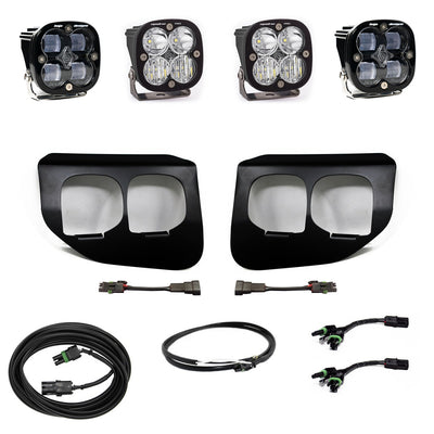 Ford Super Duty (20-22) Fog Lights Dual FPK SAE/Pro DC Baja Designs w/Upfitter Baja Designs