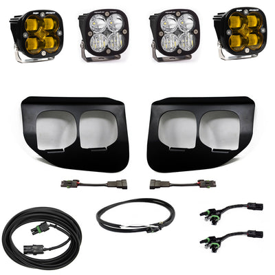 Ford Super Duty (20-22) Fog Lights FPK Baja Amber SAE/Sport DC Baja Designs w/Upfitter Baja Designs