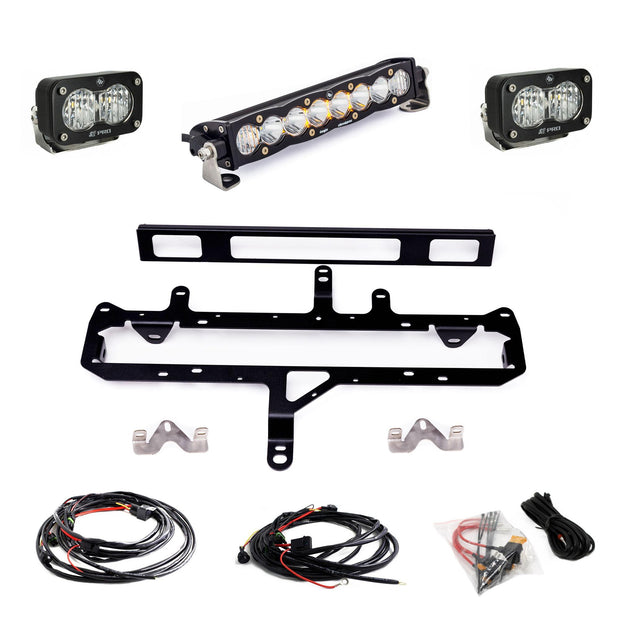 S8 10-inch/S2 Pro Grille Light Kit 2024-On Toyota Tacoma TRD Pro Clear Baja Designs