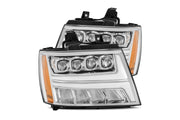 ARex Nova LED Headlights: Chevy Tahoe/Suburban/Avalanche (07-13) - Jet Black (Set)