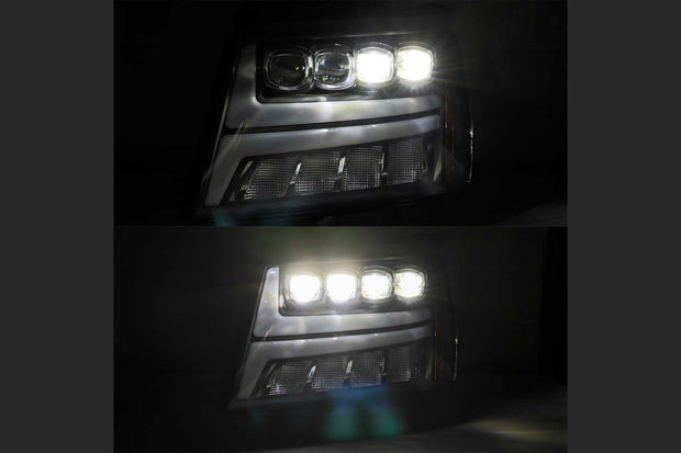 ARex Nova LED Headlights: Chevy Tahoe/Suburban/Avalanche (07-13) - Jet Black (Set)