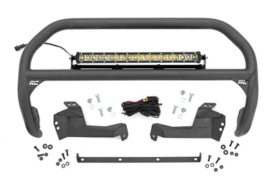 Nudge Bar 20 Inch Chrome Series Single Row LED 21-Up Ford Bronco Sport Rough Country