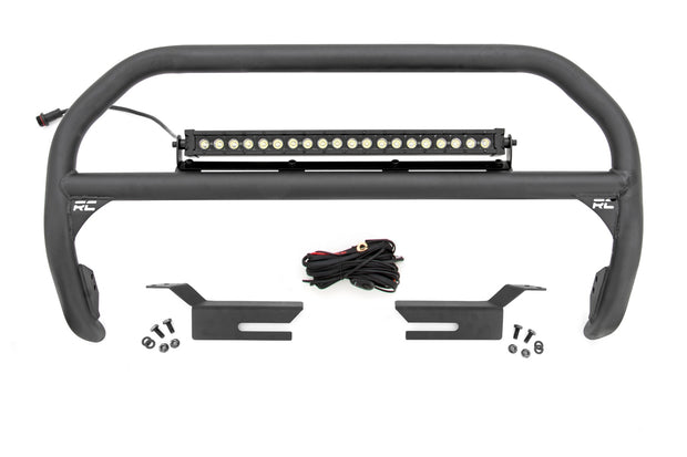 Nudge Bar 20 Inch Black Series DRL Single Row LED 21-Up Ford Bronco 4WD Rough Country