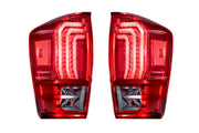 XB LED Tail Lights: Toyota Tacoma (16-23 / Red Lens / Set)