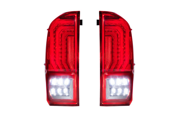XB LED Tail Lights: Toyota Tacoma (16-23 / Red Lens / Set)