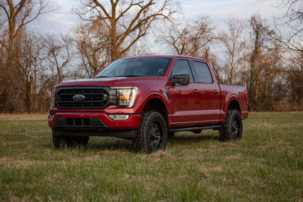 3 Inch Lift Kit Fabbed UCA N3 Struts 2021 Ford F-150 4WD Rough Country