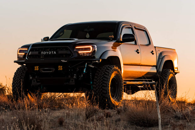 XB Hybrid LED Headlights: Toyota Tacoma (12-15 / Amber DRL / Set)