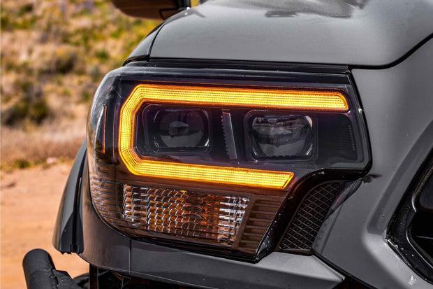 XB Hybrid LED Headlights: Toyota Tacoma (12-15 / Amber DRL / Set)