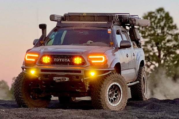 XB Hybrid LED Headlights: Toyota Tacoma (12-15 / Amber DRL / Set)