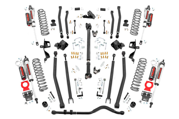 4 Inch Long Arm Suspension Lift Kit w/Vertex Shocks 18-20 Wrangler JL 4 Door Rough Country