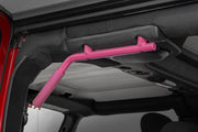 Jeep Solid Steel Grab Handle Set 07-18 Wrangler JK Pink Rough Country