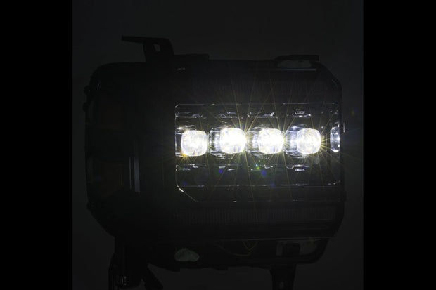 Arex Nova LED Headlights: GMC Sierra (14-18) - Alpha-Black (Set)