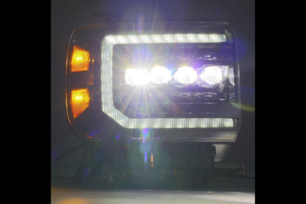 Arex Nova LED Headlights: GMC Sierra (14-18) - Alpha-Black (Set)