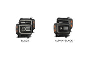 Arex (PRO-Series) Halogen Headlights: GMC Sierra (14-18) - Black (Set)