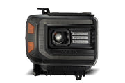 Arex Luxx LED Headlights: GMC Sierra (14-18) - Alpha-Black (Set)