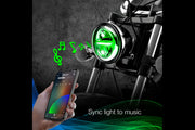XKChrome RGB LED 5.75in Headlight Kit: Black w/ Controller