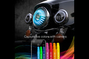 XKChrome RGB LED 7in Harley Headlight Kit w/ Controller