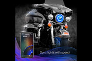 XKChrome RGB LED 7in Harley Headlight Kit w/ Controller
