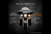 XKChrome RGB LED 7in Harley Headlight Kit w/ Controller