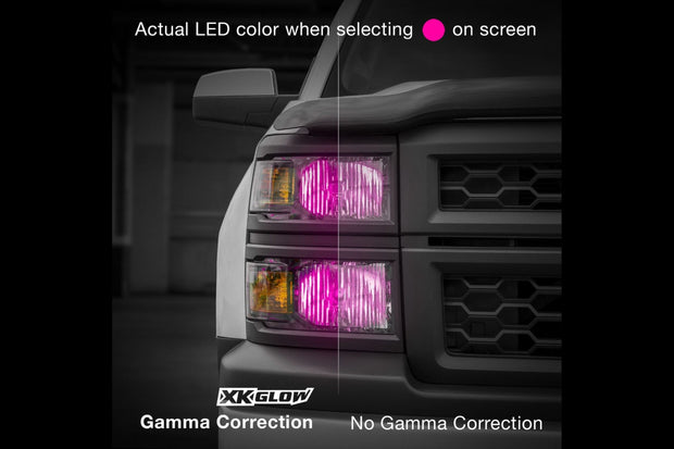 XKChrome RGB LED Bulbs: H4 w/o Controller (Pair)