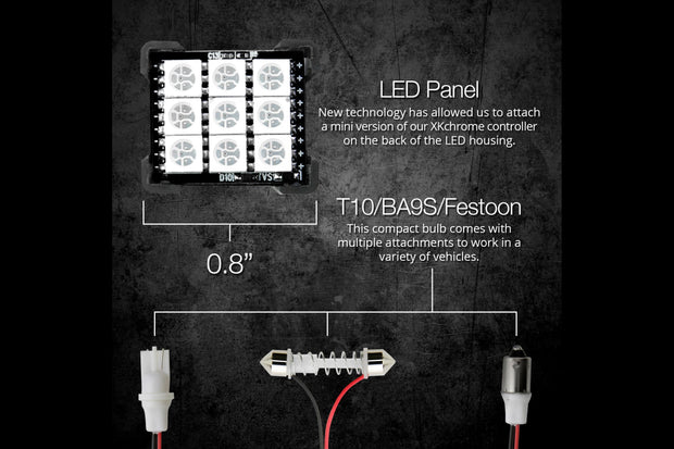XKChrome RGB LED Festoon Bulb Kit