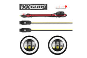 XKChrome RGB LED Fog Light Kit: Wrangler JK (Black w/ Controller) (Pair)