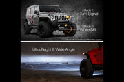 XKChrome RGB LED Fog Light Kit: Wrangler JK (Black w/ Controller) (Pair)