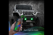 XKChrome RGB LED Fog Light Kit: Wrangler JK (Black w/ Controller) (Pair)
