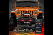 XKChrome RGB LED Fog Light Kit: Wrangler JL (Black w/ Controller) (Pair)