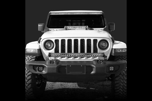 XKGlow Light Bar Bracket Kit: Jeep JK / Hood / 20in