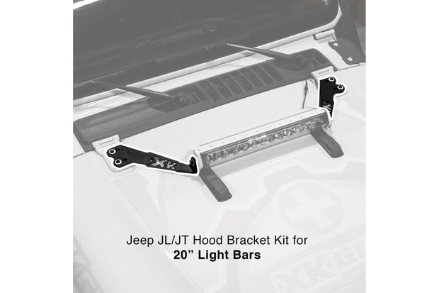 XKGlow Light Bar Bracket Kit: Jeep JL/JT / Front Bumper / 20-36in