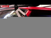 Jeep 50-inch Single Row Black Series Curved LED Light Bar Upper Windshield Kit 84-01 Jeep XJ Cherokee Rough Country