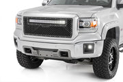 Sierra Mesh Grille 30 Inch Dual Row Black Series LED w/Cool White DRL 14-15 Sierra 1500 Rough Country