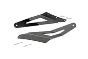 Dodge 54 Inch Curved LED Light Bar Upper Windshield Mounts 02-08 RAM 1500 Rough Country