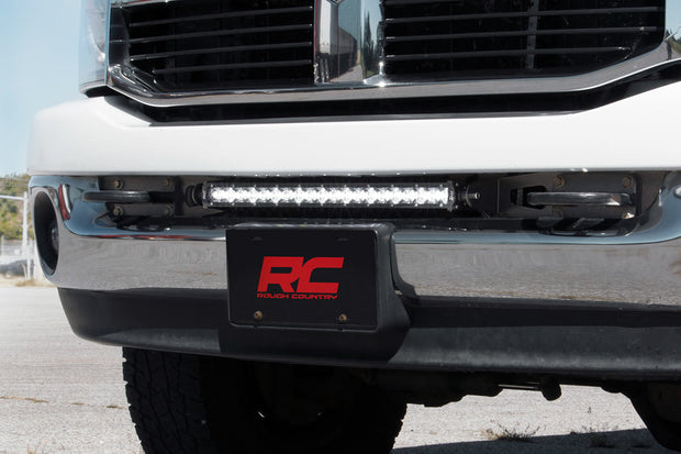 Dodge Hidden Bumper Kit w/ 20-Inch LED Light Bar Black Series 03-18 Ram 2500/3500 Rough Country