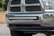Dodge 40-inch Curved LED Light Bar Hidden Bumper Kit w/Chrome Series DRL LED For 10-18 Ram 2500/3500 Rough Country