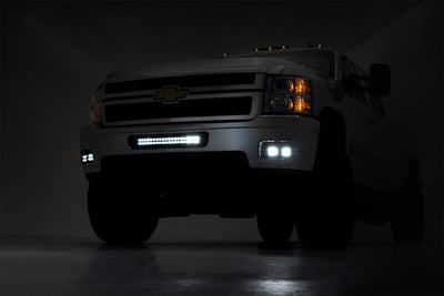 Chevrolet LED Fog Light Kit Black Series 11-14 Silverado HD Rough Country