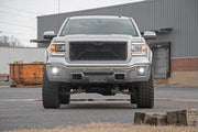 2 Inch Cree LED Fog Light Kit Black Series 14-15 Sierra 1500 Rough Country