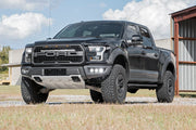 Ford Triple LED Fog Light Kit Black Series w/Amber DRL 17-19 F-150 Raptor Rough Country