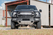 Ford Triple LED Fog Light Kit Black Series w/Amber DRL 17-19 F-150 Raptor Rough Country
