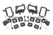 Ford LED Fog Light Kit Black Series w/ Flood Beam 15-19 F-150 Rough Country