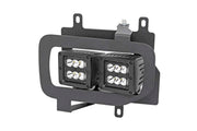 Ford LED Fog Light Kit Black Series w/ Flood Beam 15-19 F-150 Rough Country