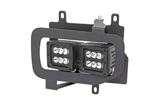 Ford LED Fog Light Kit Black Series w/ Flood Beam 15-19 F-150 Rough Country