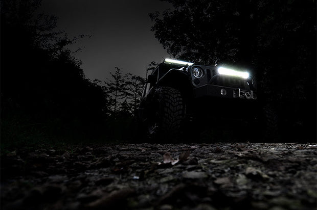 20-Inch Cree LED Light Bar - Dual Row Chrome Series w/ Cool White DRL Rough Country