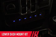 MLC-6 Multiple Light Controller Lower Dash Mount Kit 18-20 Wrangler JL, 20 Gladiator JT Rough Country