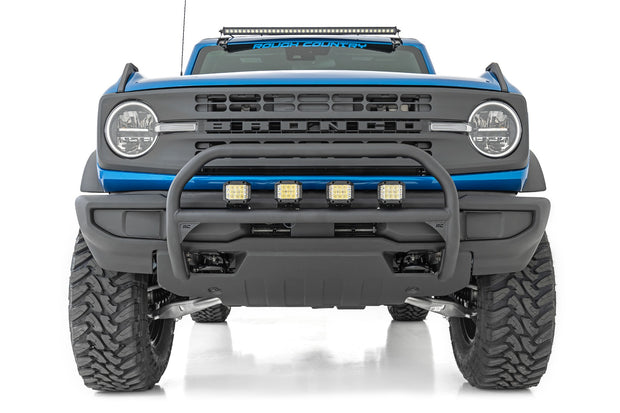 LED Light Upper Windshield 40 Inch Black Single Row 21-Up Ford Bronco Rough Country