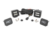 LED Light Ditch Mount 2 Inch Black Series Pair Spot Pattern 21-Up Ford Bronco Rough Country